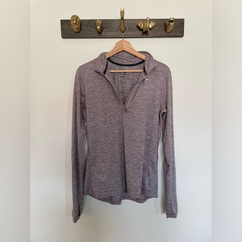 Purple Nike Dri-fit Quarter Zip